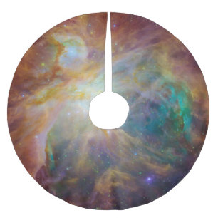 Kaos i Orions hjärta Spitzer Hubble kompositbild Julgransmatta Borstad Polyester