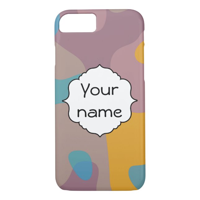 Kaos i retro färger Case-Mate iPhone skal (Baksida)