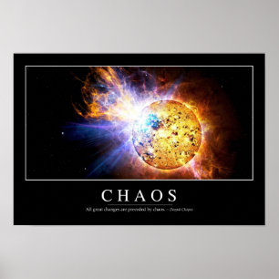Kaos: Inspirera citationstecken Poster