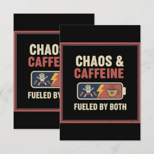 Kaos & Kaffe Roligt Retro Föräldraskap Mamma Pappa Tack Kort
