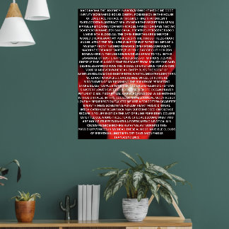 KAOS KARMA original poesiposter Poster