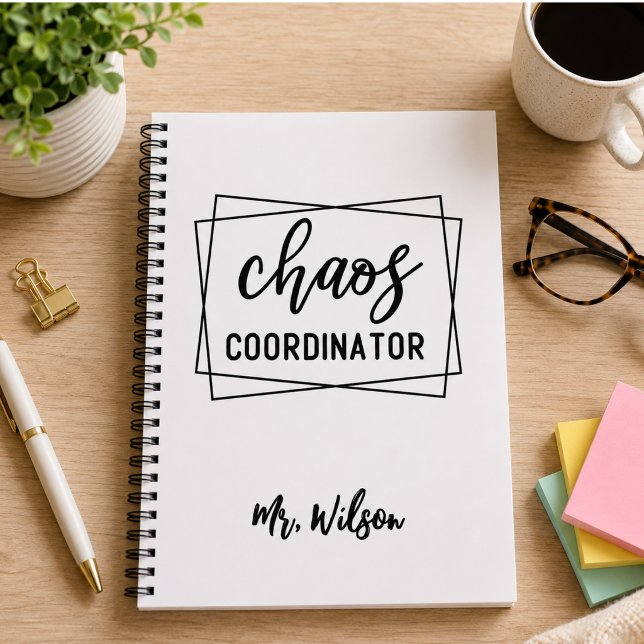 Kaos Koordinator Anteckningsbok – Roligt Citat för (Chaos Coordinator Notebook – Funny Teacher Quote)