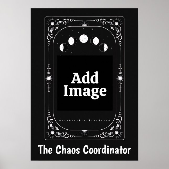 Kaos Koordinator Celestial Moon Tarot Zodiak Prese Poster (Framsidan)