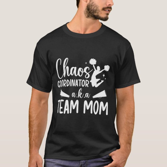 Kaos Koordinator Cheer Team Mamma Cheerleading Lag T Shirt (Framsida)