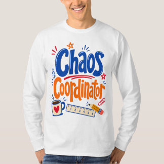 Kaos Koordinator Lärare Tillbaka Till Skolan Desig T Shirt