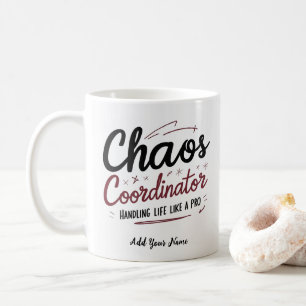Kaos Koordinator Mug – Roligt Personligt Present f Kaffemugg