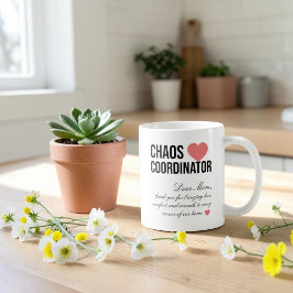 Kaos Koordinator Personlig Unik Present Kaffemugg