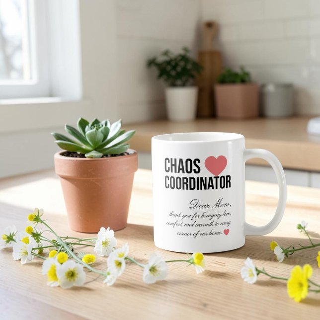 Kaos Koordinator Personlig Unik Present Kaffemugg (Skapare uppladdad)