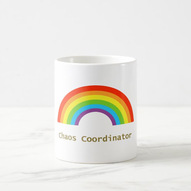 Kaos Koordinator Regnbåge Kaffemugg (Center)