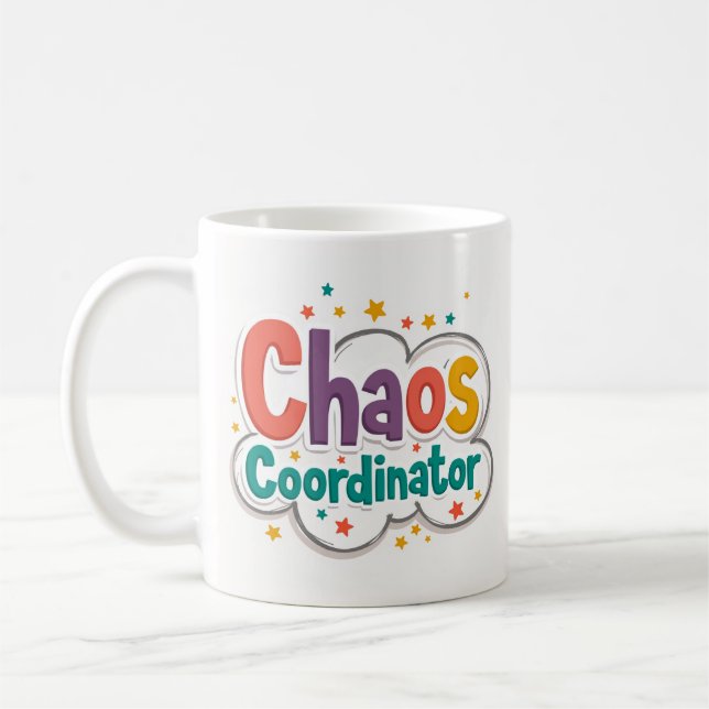 Kaos Koordinator Rolig Kaffemugg (Vänster)
