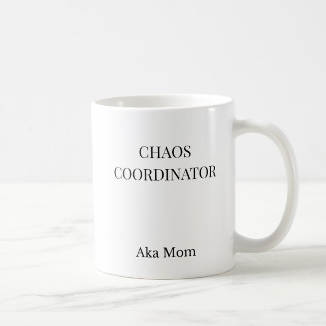 Kaos Koordinator Rolig Mamma Mugg | Minimalistisk  (Höger)