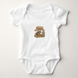 Kaos Koordinator Rolig Överarbetad Tvättbjörn T Shirt