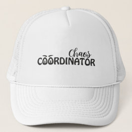 Kaos Koordinator Rolig Typografi Konst Keps