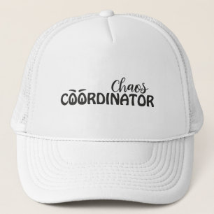 Kaos Koordinator Rolig Typografi Konst Keps