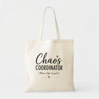 Kaos Koordinator Roligt Mamma Liv Typografi Tygkasse