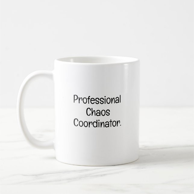 Kaos Koordinator Snabb Arbetskompis Kaffemugg (Vänster)