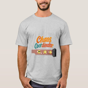Kaos Koordinator T-Shirt Rolig T-Shirt för Skols