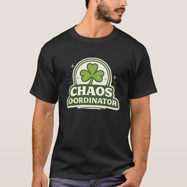Kaos Koordinator Tröja Shamrock Klöver Rolig Iris (Framsida)
