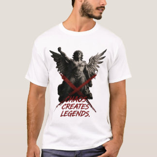 Kaos Skapar Legender Fallen Ängel Konst T Shirt