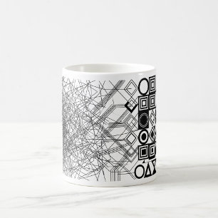 Kaos till ordning Abstrakt geometrisk Kaffemugg