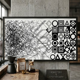 Kaos till ordning Abstrakt geometrisk Poster