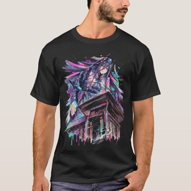Kaos Zero Mardröm Narja Mental Förbindelse Wyrm T Shirt (Framsida)