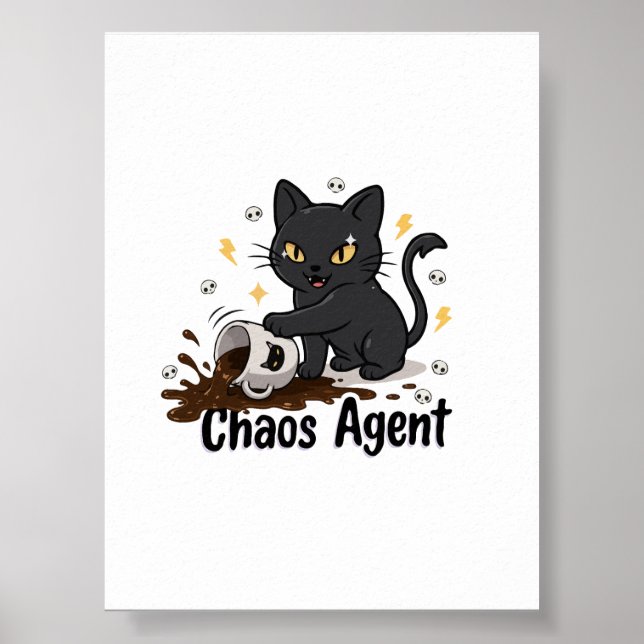 Kaosagent Svart Katt Poster (Framsidan)