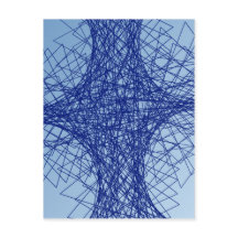 kaosblått abstrakt konst