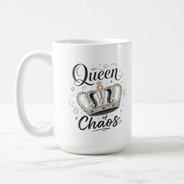Kaosets drottning kaffemugg (Vänster)