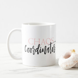 Kaoskoordinatorgrå färg: kaffemugg