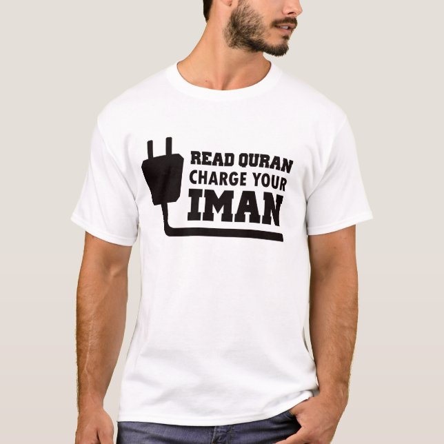kaosmuslim, laddar din iman t-shirt (Framsida)