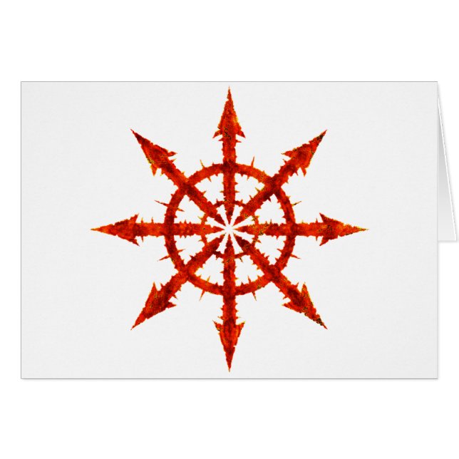 Kaossymbol Hälsningskort (Framsidan Horizontal)