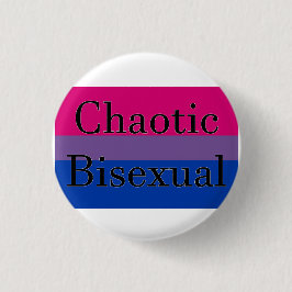 Kaotisk bisexuell person knapp