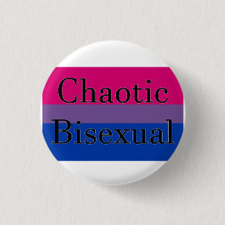 Kaotisk bisexuell person knapp