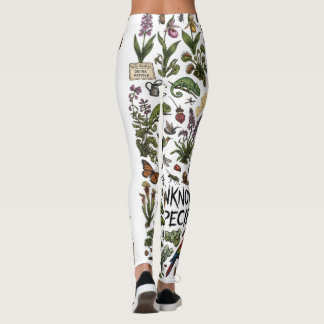 Kaotisk Botanica Surrealistiska Ekologier Illustra Leggings