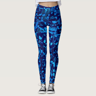 Kaotisk deppighetmusik noterdamasker leggings