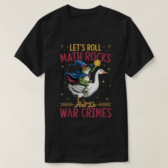 Kaotisk DnD Groda Gås Meme Design T Shirt (Design framsida)