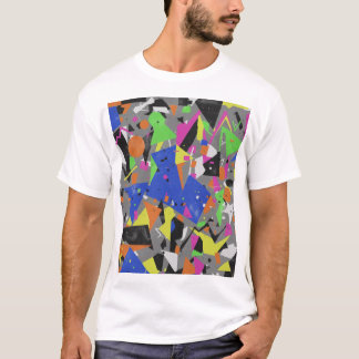 Kaotiskt Anti-Design Affisch | Överlappande Abstra T Shirt