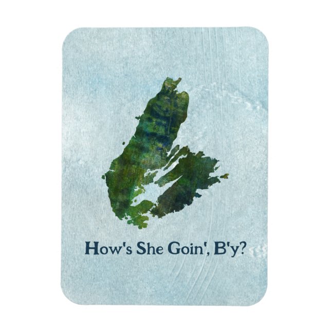 Kap Breton - Flat hälsningskort Magnet (Vertikal)