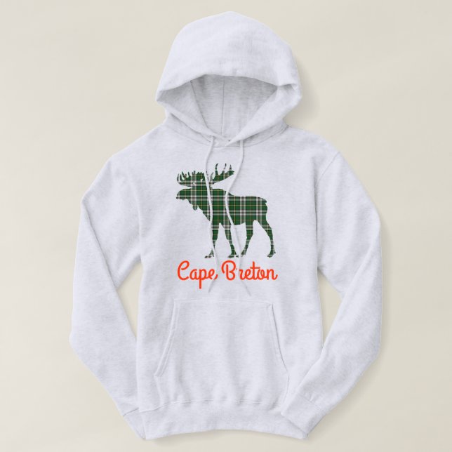 Kap Breton tartan, söt hoodie (Design framsida)