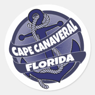 Kap Canaveral Florida ankarsnurrande klistermärke