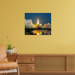Kap Canaveral Launch Pad Labeled Poster