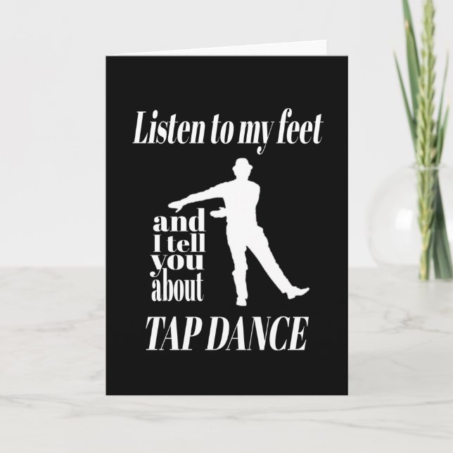 Kap Dance - lyssna på min knapp för matningshjälp Kort (Framsida)