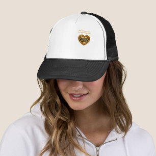 "Kap för kvinnor - Golden Heart Design Hat Cap Keps