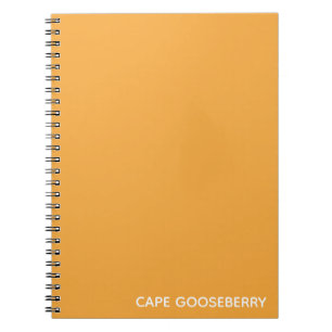 Kap Gooseberry gult färg namn Anteckningsbok