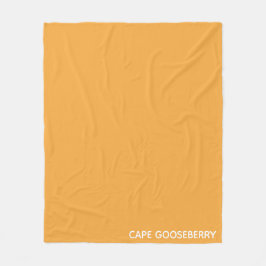 Kap Gooseberry gult färg namn Fleecefilt