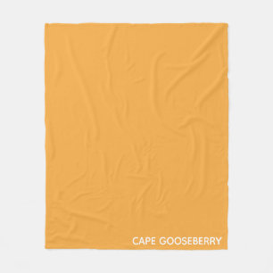 Kap Gooseberry gult färg namn Fleecefilt