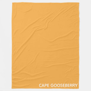 Kap Gooseberry gult färg namn Fleecefilt