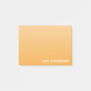 Kap Gooseberry gult färg namn Post-it Block