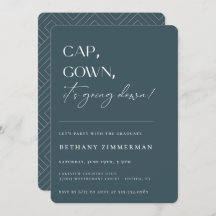 Kap Gown Det går ner Studentfest